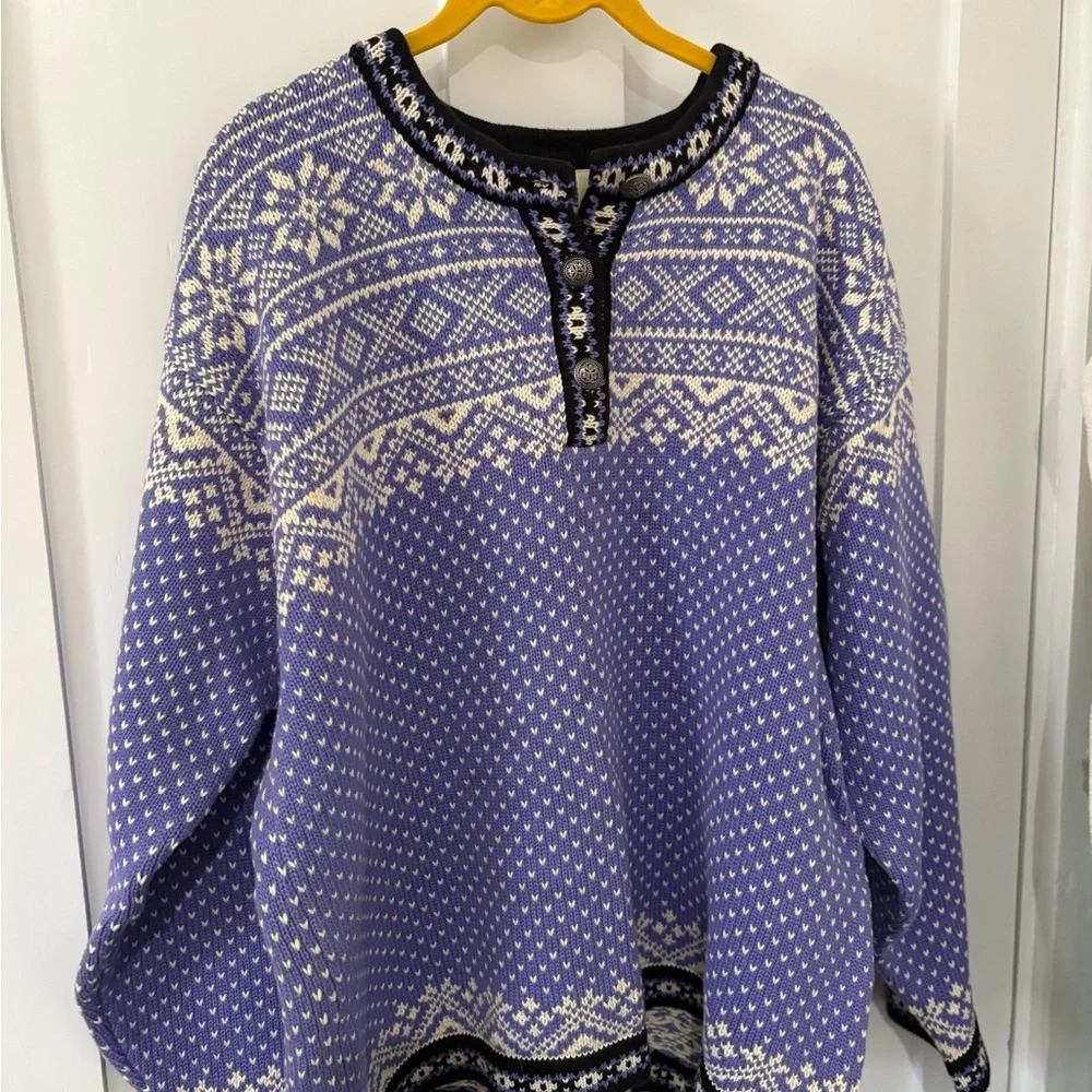 LL Bean Vintage Cotton Nordic Sweater - Picture 8 of 8